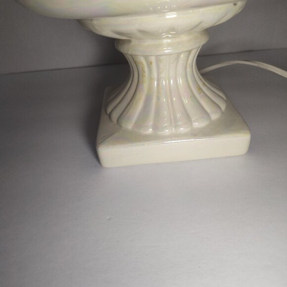 Vintage Atlantic Mold Tall Ceramic Christmas Lamp Santa Sleigh Reindeer 5-Light - Picture 12 of 14